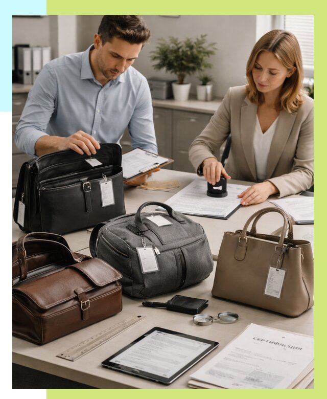 Сертификация сумок в Бугуруслане от 7643 руб. | Алешин-Бгр