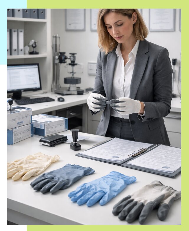 Сертификация перчаток в Бугуруслане от 8662 р. | Алешин-Бгр