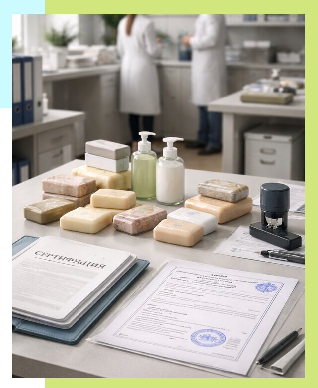 Сертификация мыла и сертификат на мыло в Бугуруслане от 12228 | Алешин-Бгр