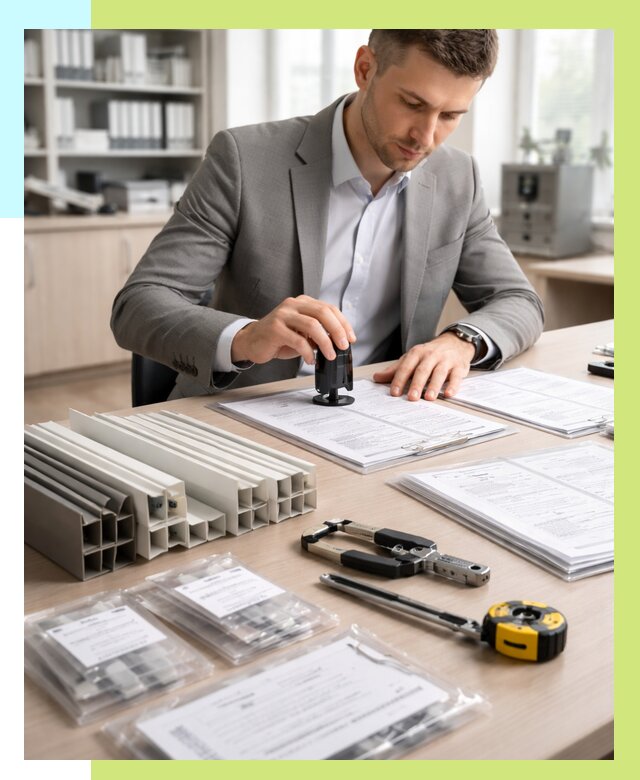 Сертификация ПВХ продукции в Бугуруслане от 8662 р., Алешин-Бгр