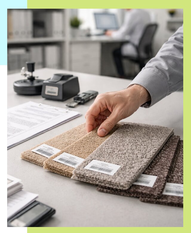 Сертификация ковролина в Бугуруслане от 15285 р., Алешин-Бгр