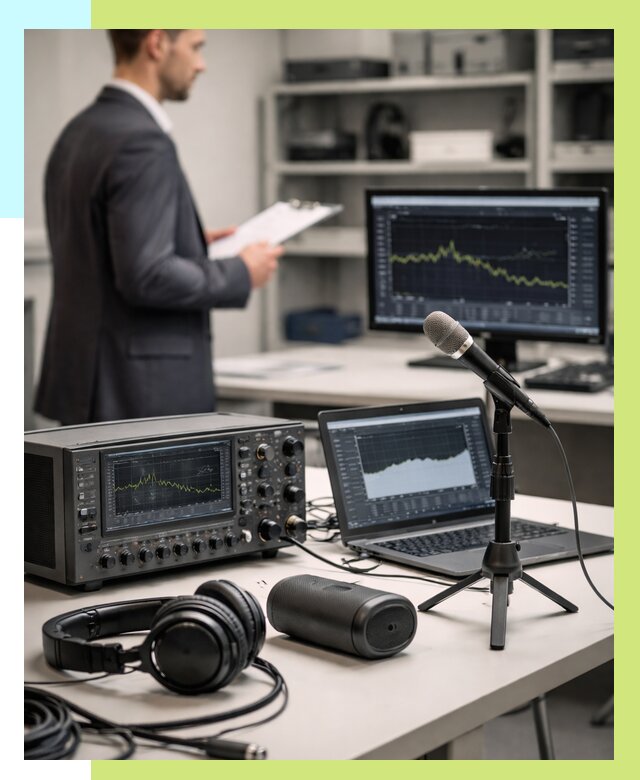 Сертификация аудиотехники в Бугуруслане от 15285 р., Алешин-Бгр